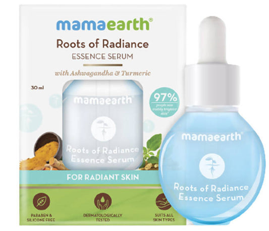 Buy Mamaearth Roots of Radiance Essence Serum For Radiant Skin from DrMediCart, Ship from India to USA