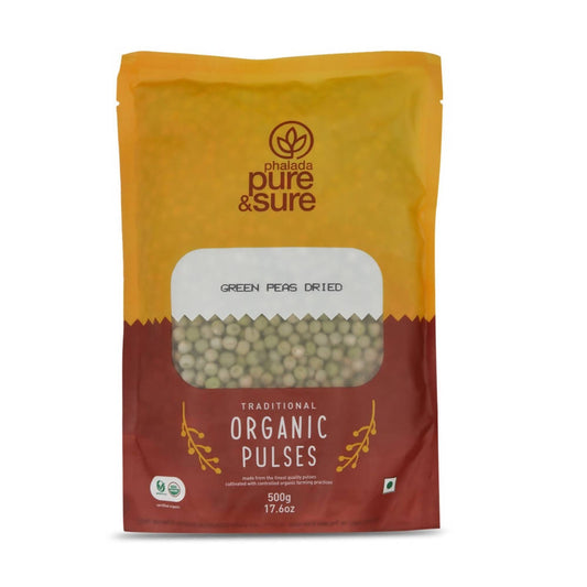 Buy Pure & Sure Green Peas Dried Traditional Organic Pulses from DrMediCart, Ship from India to USA