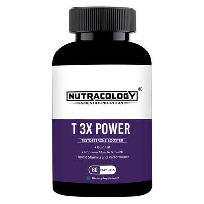 Nutracology T 3X Power Testosterone Booster For Muscle Strength Energy For Men