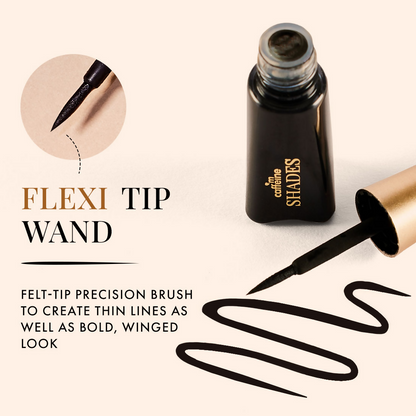 mCaffeine Shades Intense Ink Waterproof Eyeliner - Black