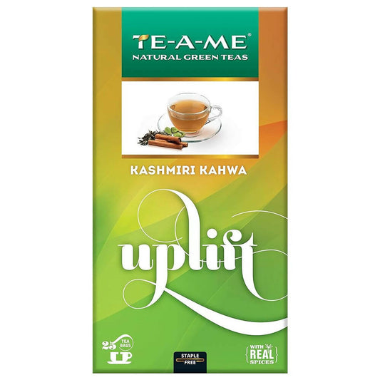 Buy TE-A-ME Uplift Kashmiri Kahwa Natural Green Tea Bags from DrMediCart