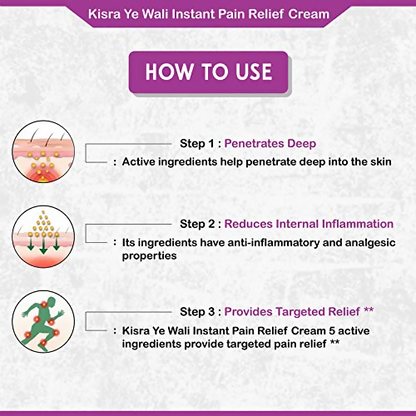 Kisra Ye Wali Instant Pain Relief Cream
