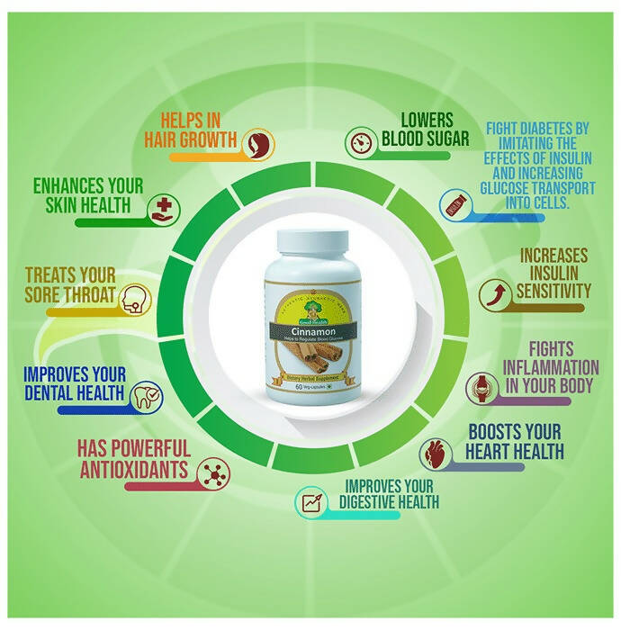 Sushrut Ayurved Good Health Cinnamon Veg Capsules