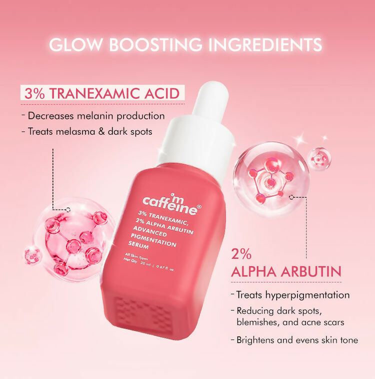 mCaffeine Clear Glow 3% Tranexamic, 2% Alpha Arbutin Advanced Pigmentation Serum