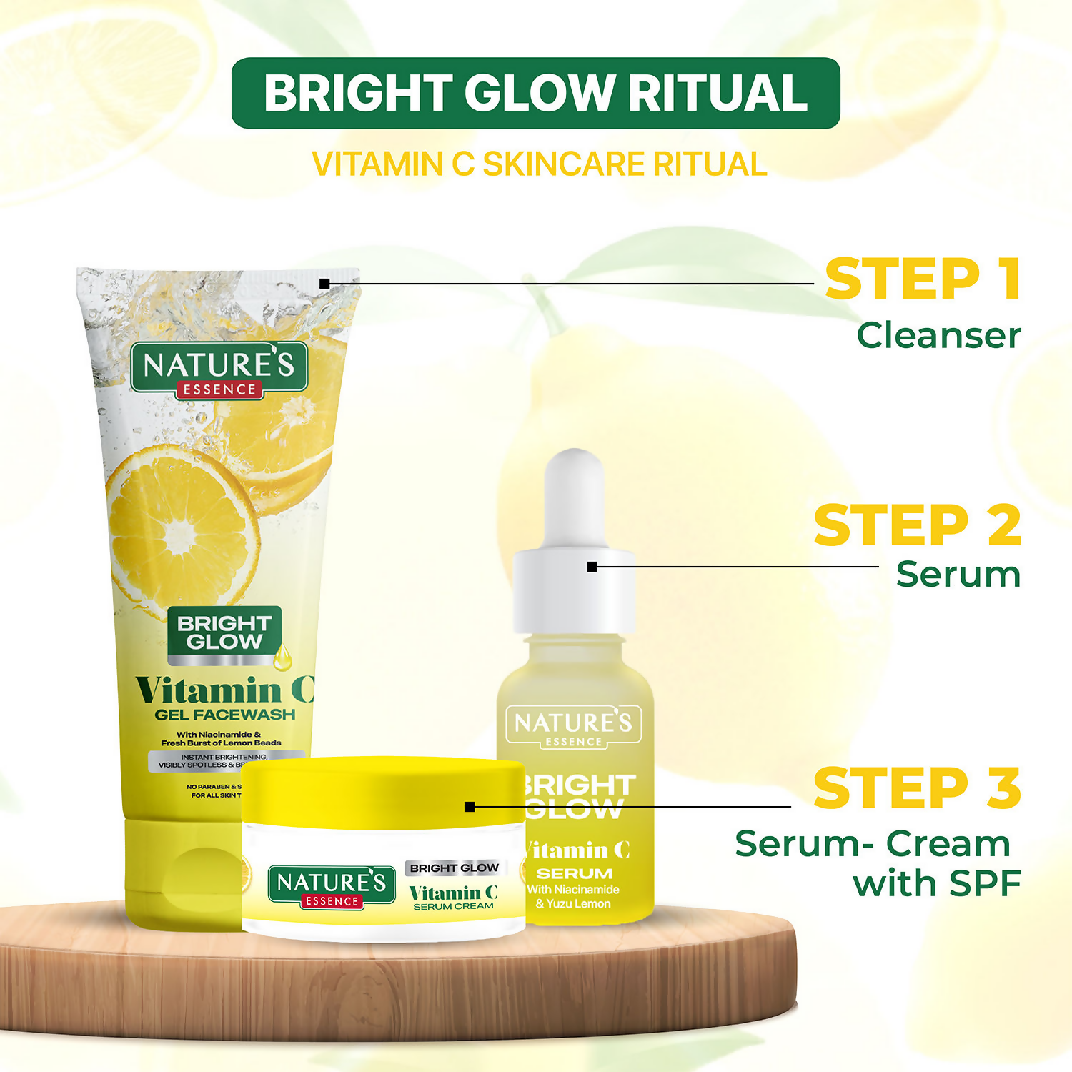 Nature's Essence Bright Glow Vitamin C Serum Cream