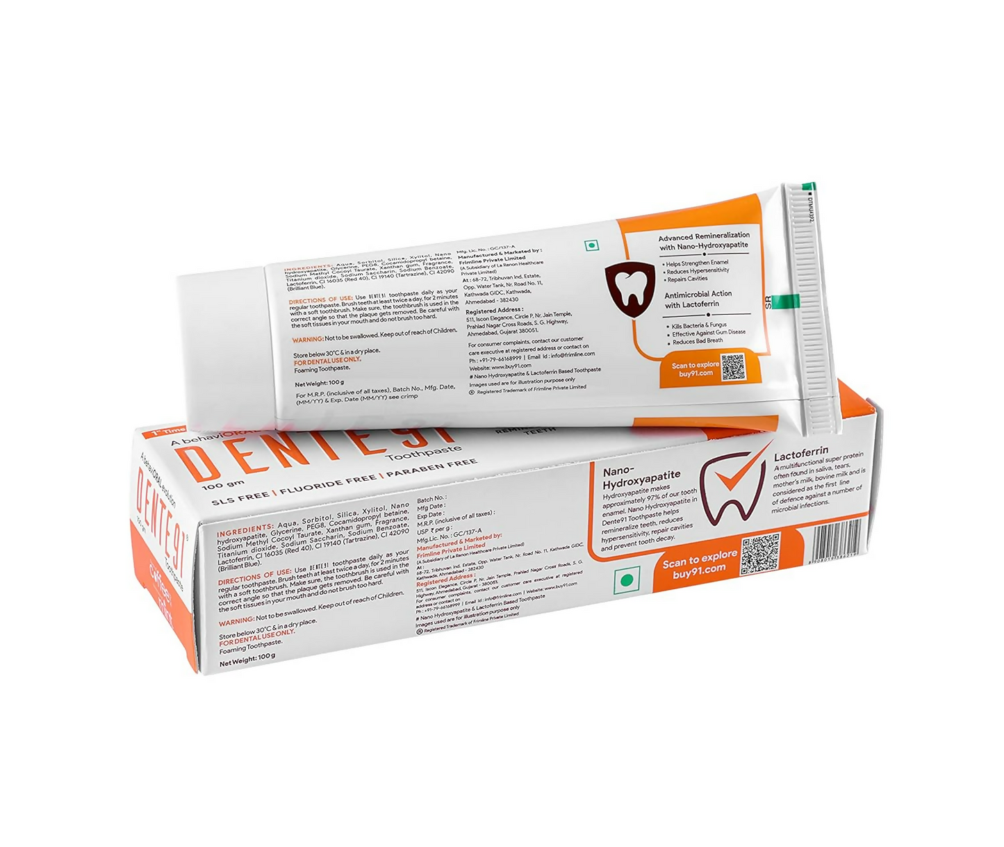 Dente91 Coffee & Mint Toothpaste Sensitivity Relief