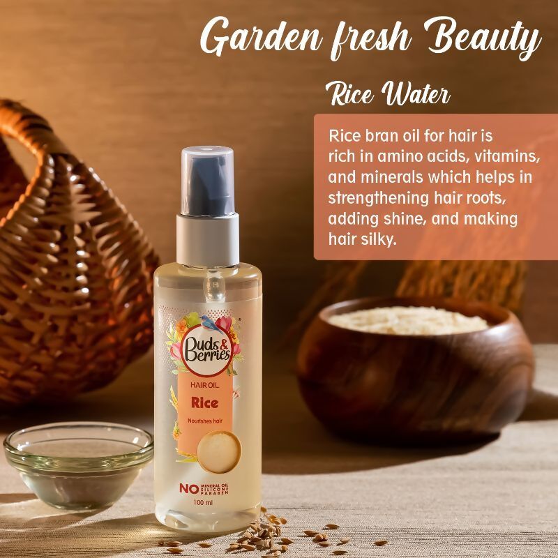 Buds & Berries Rice Hair Oil