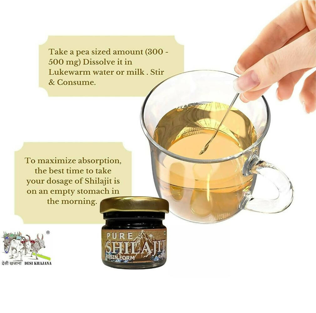 Desi Khajana Pure Himalayan Sj Resin Form