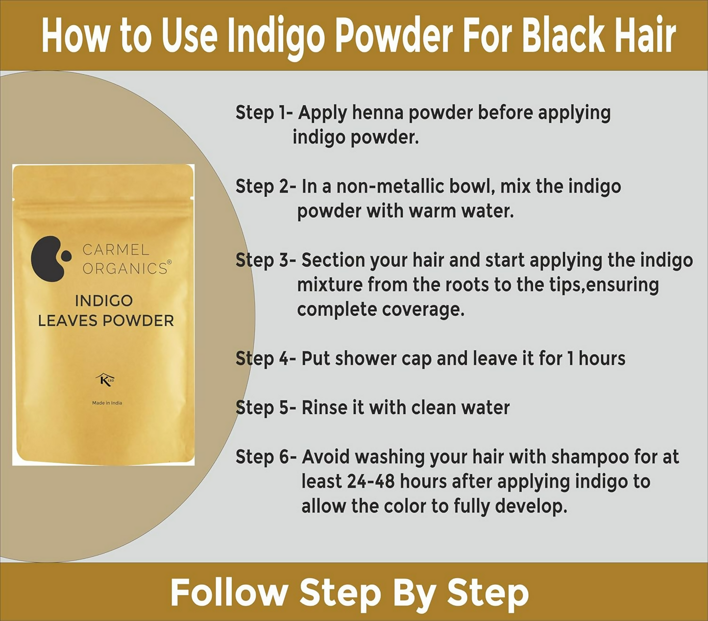 Carmel Organics Indigo Leaves Powder