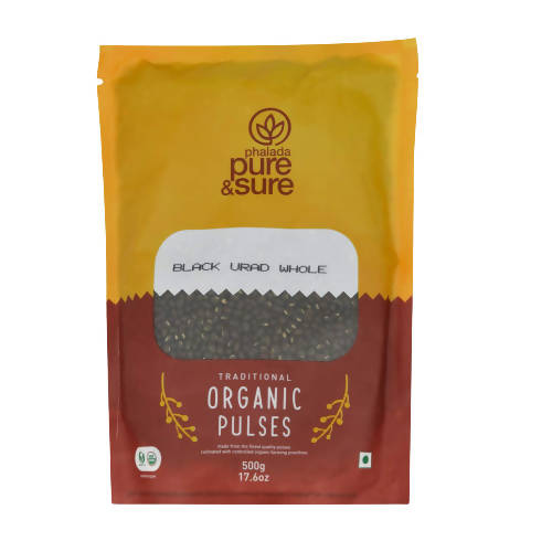 Buy Pure & Sure Black Urad Dal Whole Organic Pulses from DrMediCart, Ship from India to USA
