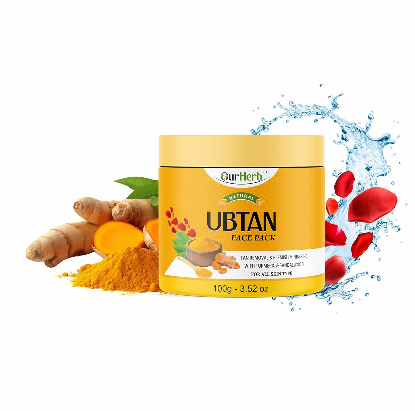 OurHerb Ubtan Face Pack For Glowing Skin