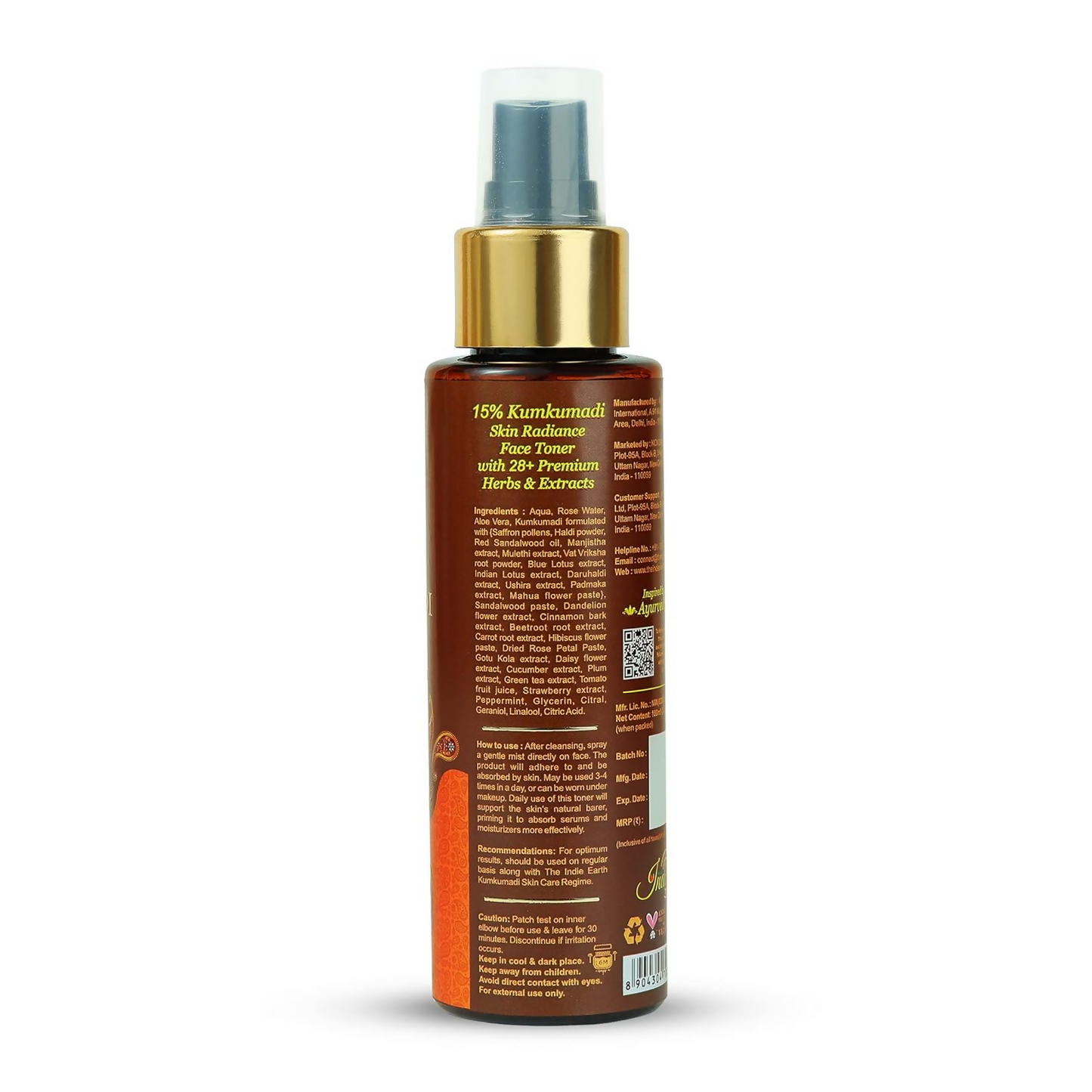The Indie Earth Kumkumadi Skin Radiance Face Toner
