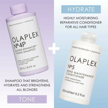 Olaplex No. 4P Blonde Enhancer Purple Toning Shampoo