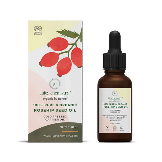 Juicy Chemistry Pure & Organic Rosehip Seed Oil For Cold Pressed Carrier Oil