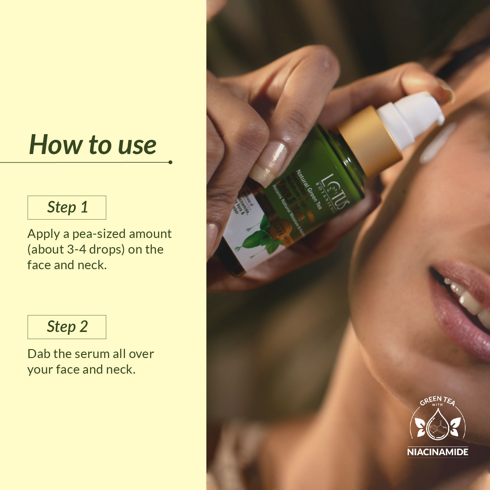Lotus Botanicals Natural Green Tea HydraDetox Moisture - Replenishing Face Serum