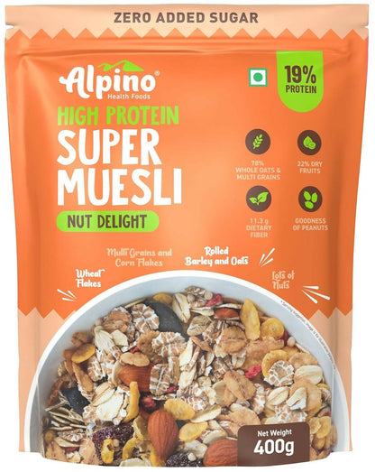 Buy Alpino High Protein Super Muesli Nut Delight from DrMediCart, Ship from India to USA