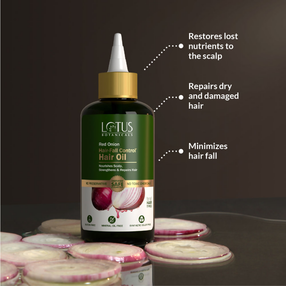 Lotus Botanicals Red Onion Hair Fall Control Hair Oil