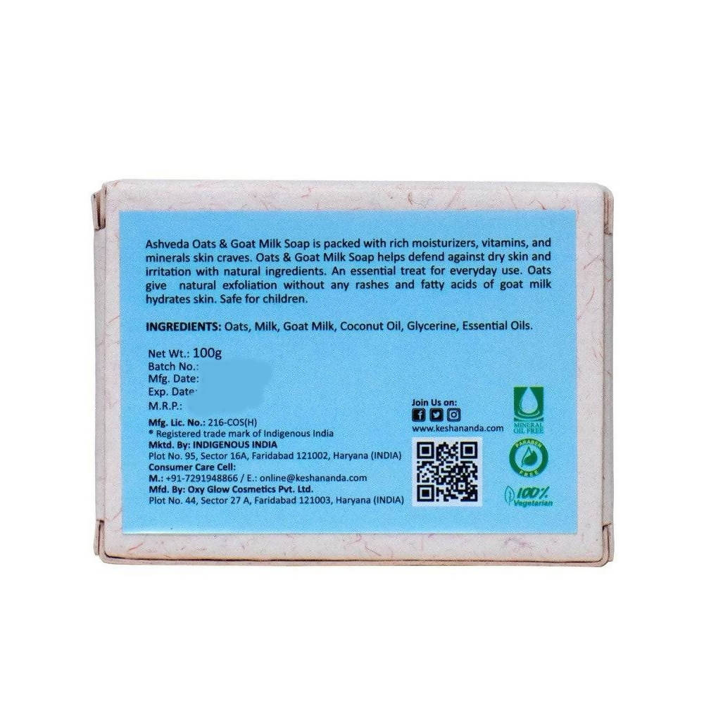 Keshananda Ashveda Oats & Goat Milk Soap