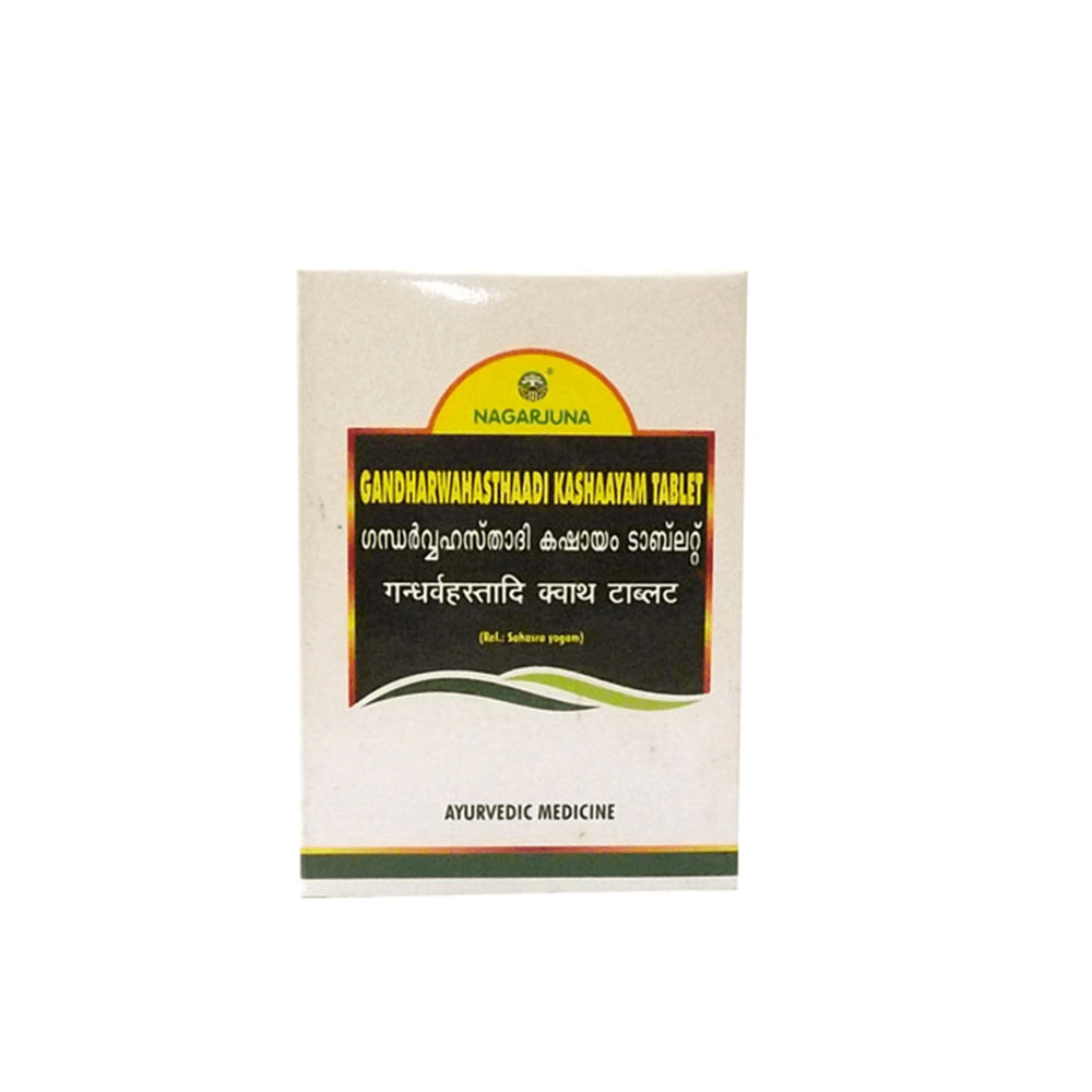 Buy Nagarjuna Ayurveda Gandharvahasthadi Kashayam Tablets from DrMediCart, Ship from India to USA
