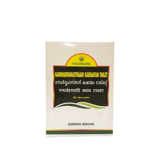 Buy Nagarjuna Ayurveda Gandharvahasthadi Kashayam Tablets from DrMediCart, Ship from India to USA