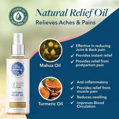 The Moms Co Natural Pain Relief Oil - Drmedicart