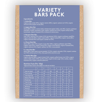 Nourish Organics Variety Bars Pack