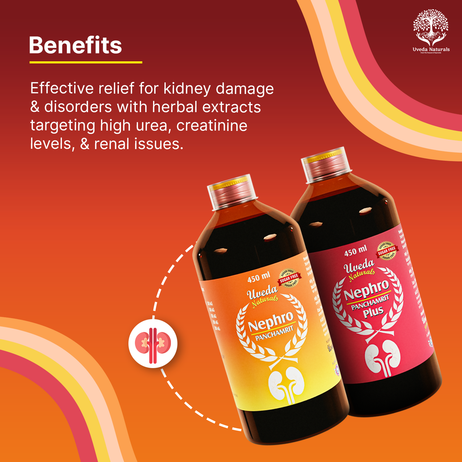 Uveda Naturals Nephro Panchamrit and Nephro Panchamrit Plus Sugar Free Combination