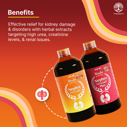 Uveda Naturals Nephro Panchamrit and Nephro Panchamrit Plus Sugar Free Combination
