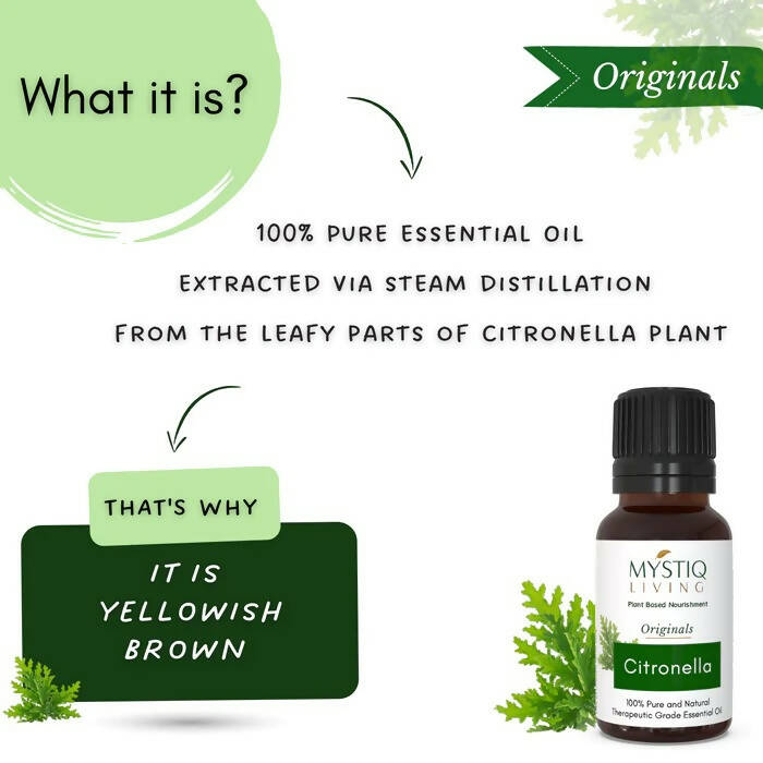 Mystiq Living Originals Citronella Essential Oil