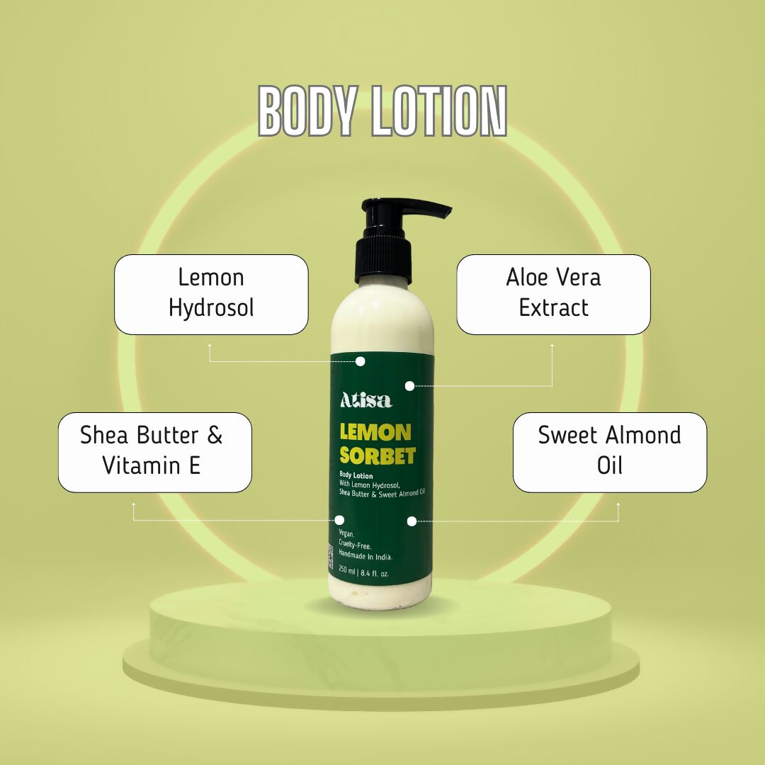 Buy Atisa Lemon Sorbet Body Lotion from DrMediCart, Ship from India to USA