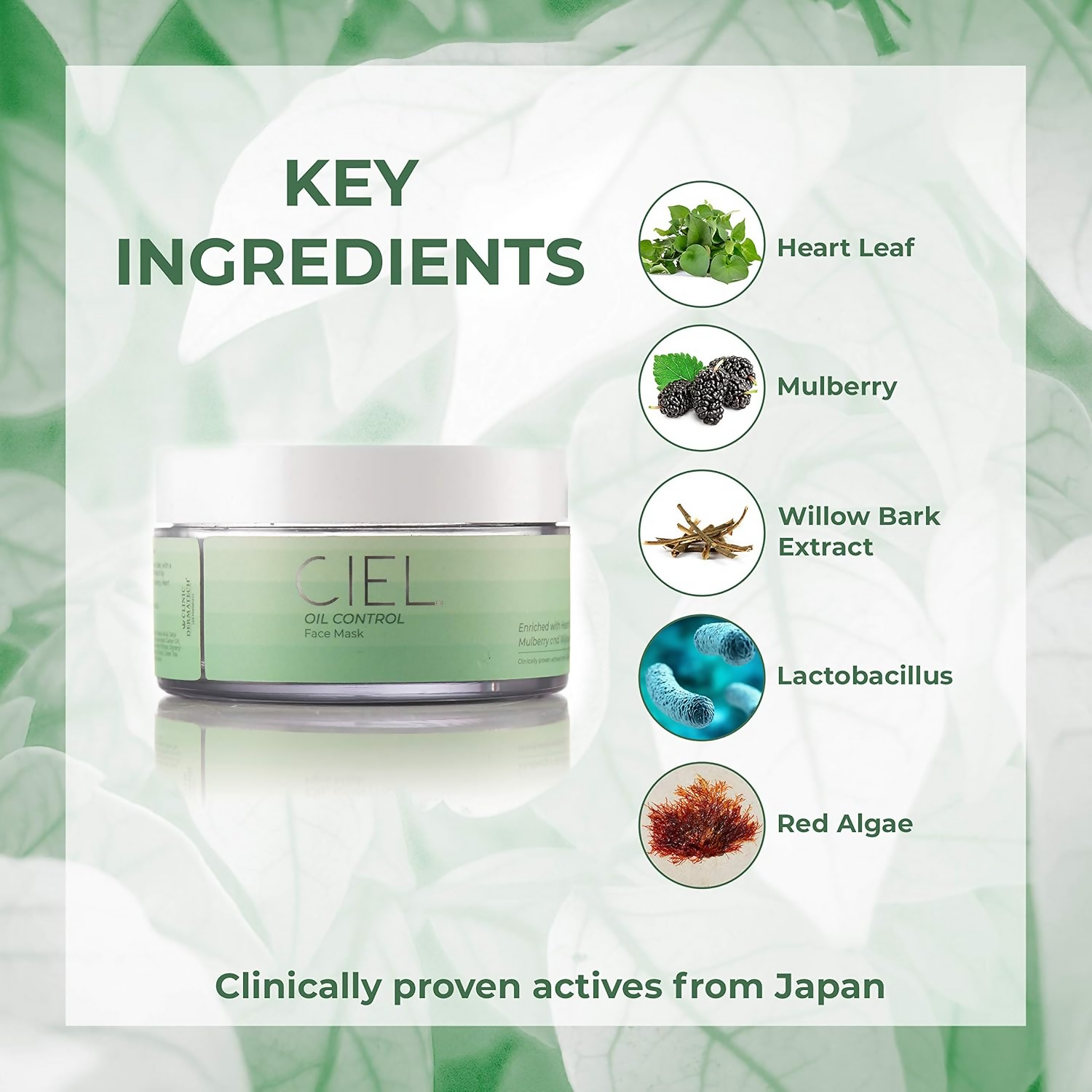 Ciel Oil Control Face Mask For Glowing Skin