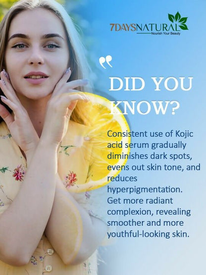 7 Days 2% Kojic Acid Face Serum with Niacinamide for Dark Spots Pigmentation