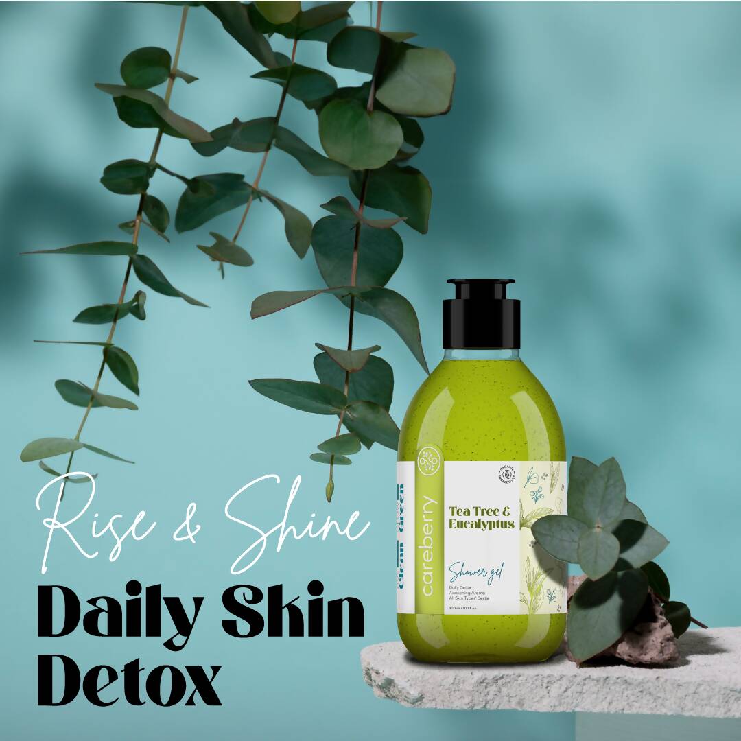 careberry tea tree eucalyptus oil shower gel buy in usa