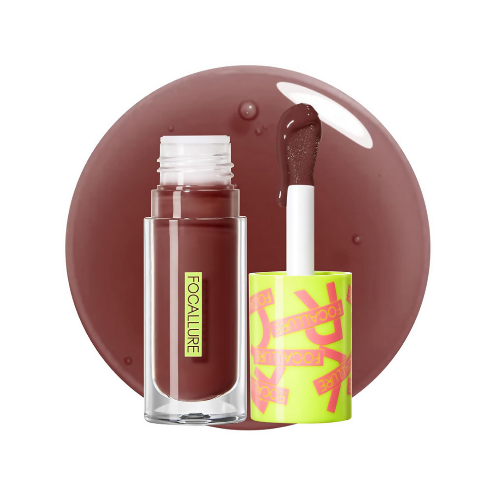 Focallure Shine Infused Lip Oil - Drip Coffee