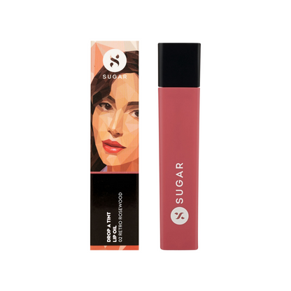 SUGAR Drop A Tint Lip Oil - 02 Retro Rosewood
