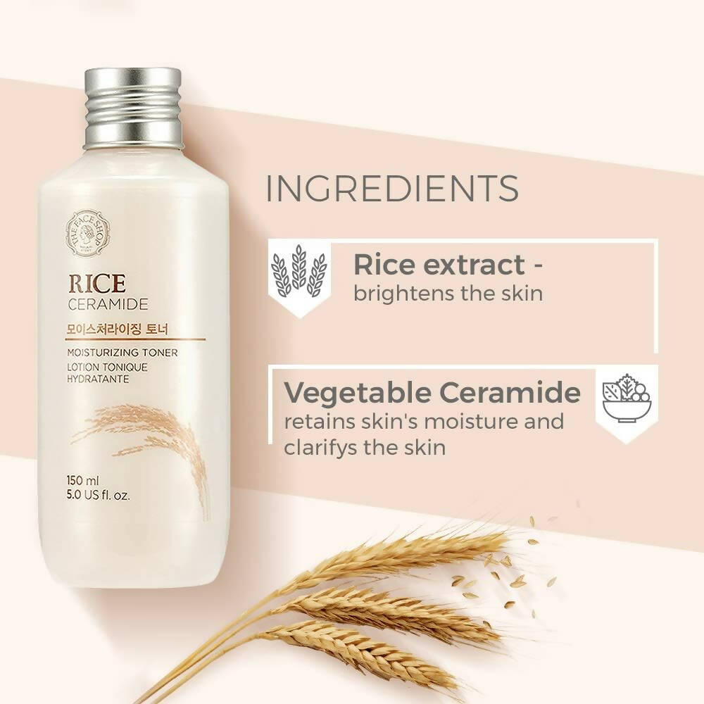 The Face Shop Rice & Ceramide Moisturizing Face Toner - Korean Skincare