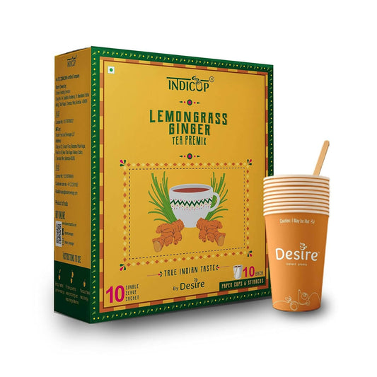 Buy Indicup Lemongrass Ginger Tea Instant Premix from DrMediCart