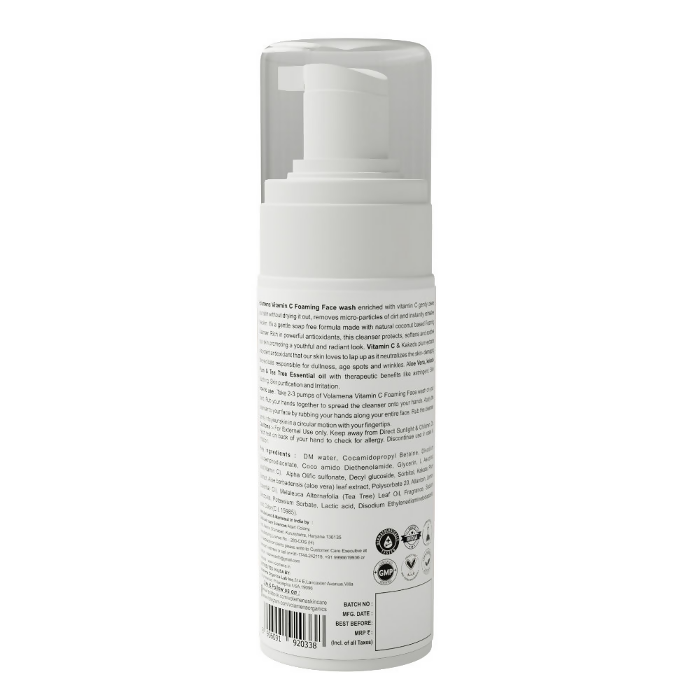 Volamena Vitamin C Lighten And Brighten Foaming Face Wash