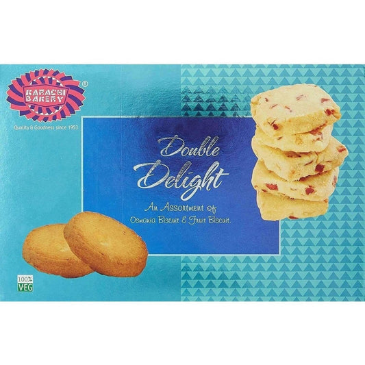 Buy Karachi Bakery Double Delight Fruit Biscuit with Osmania from DrMediCart, Ship from India to USA