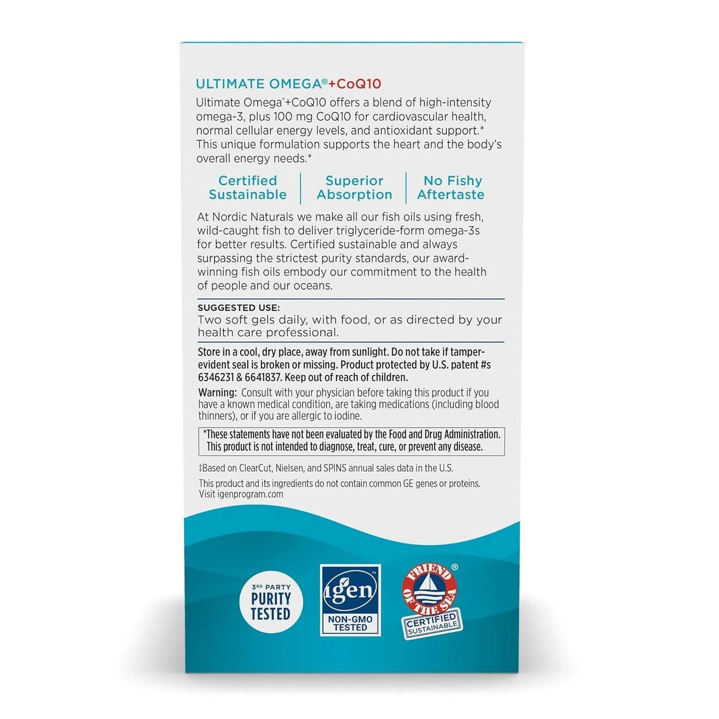 Nordic Naturals Ultimate Omega + CoQ10 Supplement Softgels