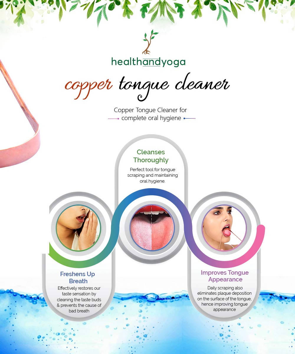 Health and Yoga Copper Tongue Cleaner - Exquisitely Gift Wrapped
