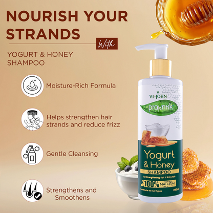VI-JOHN Prakritik Yogurt & Honey Shampoo