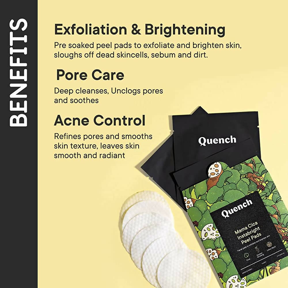 Quench Botanics Mama Cica Instabright Peel Pads - DrMediCart