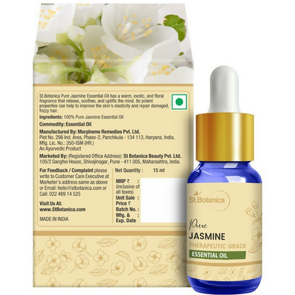 St.Botanica Pure Jasmine Therapeutic Grade Essential Oil