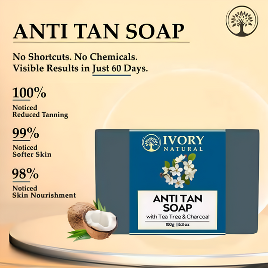 Buy Ivory Natural Tan Soap - Tanning, Protect From Uv Rays For Both Men & Women from DrMediCart, Ship from India to USA