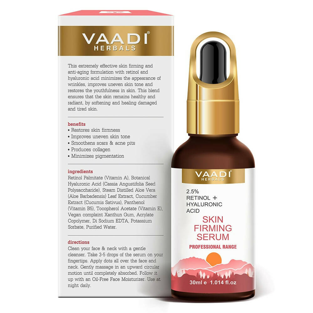 Vaadi Herbals Skin Firming Serum With 2.5% Retinol & Hyaluronic Acid - Drmedicart