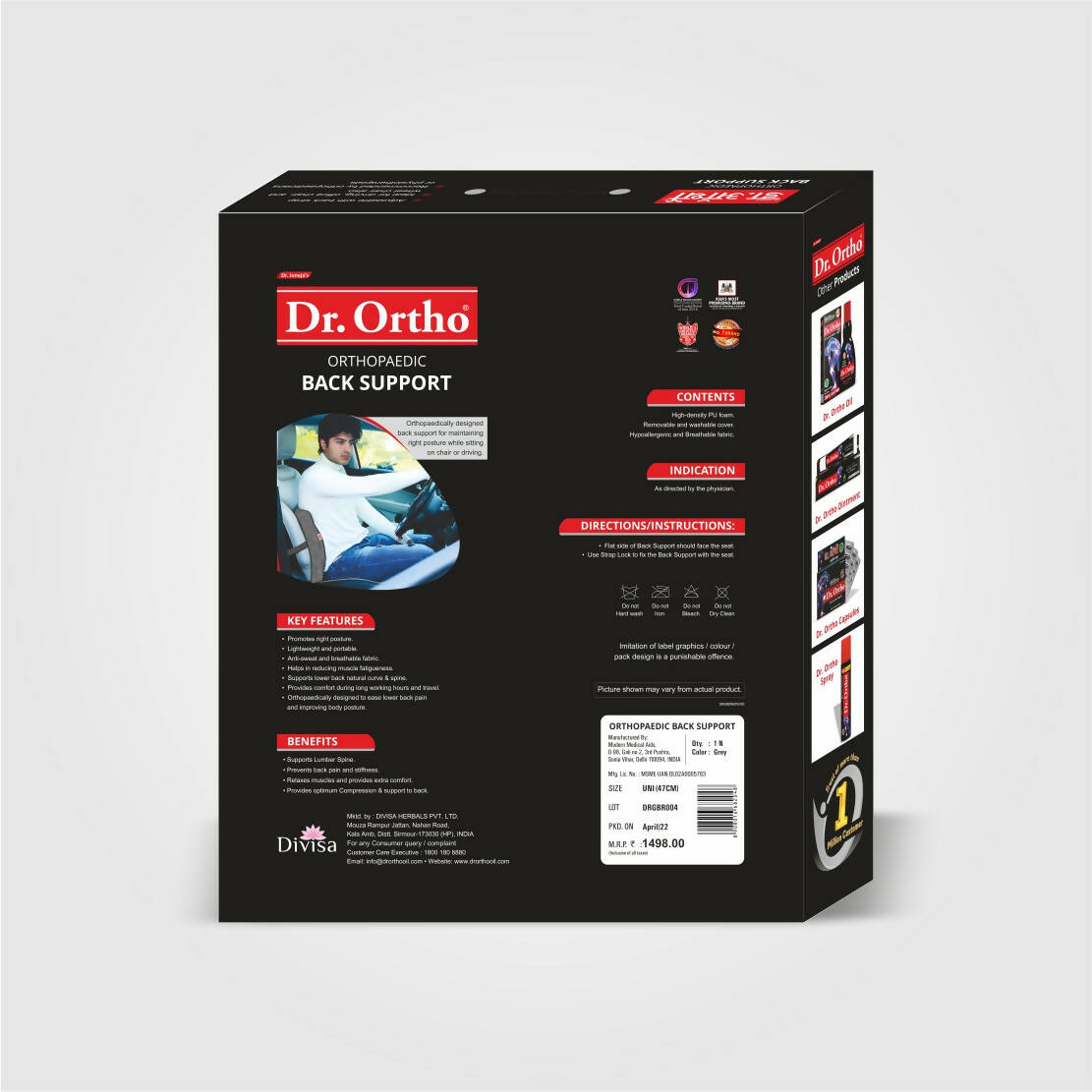 Dr. Ortho Back Support PU Foam