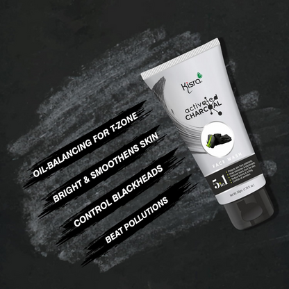 Kisra Activated Charcoal Anti-Pollution Face Wash