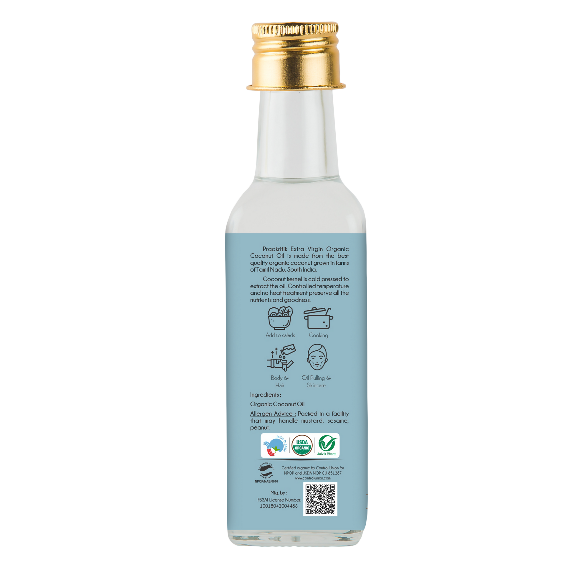 Praakritik Organic Extra Virgin Coconut Oil