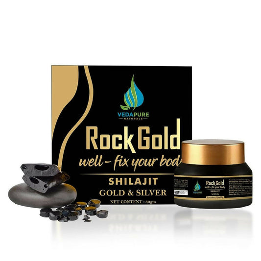 Vedapure Rockgold Well Fix Your Body Gold & Silver Sj Resin